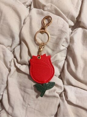 Free People Red Rose AirTag Holder & Bag Charm